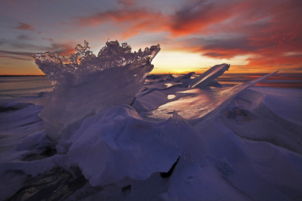 ice sunset